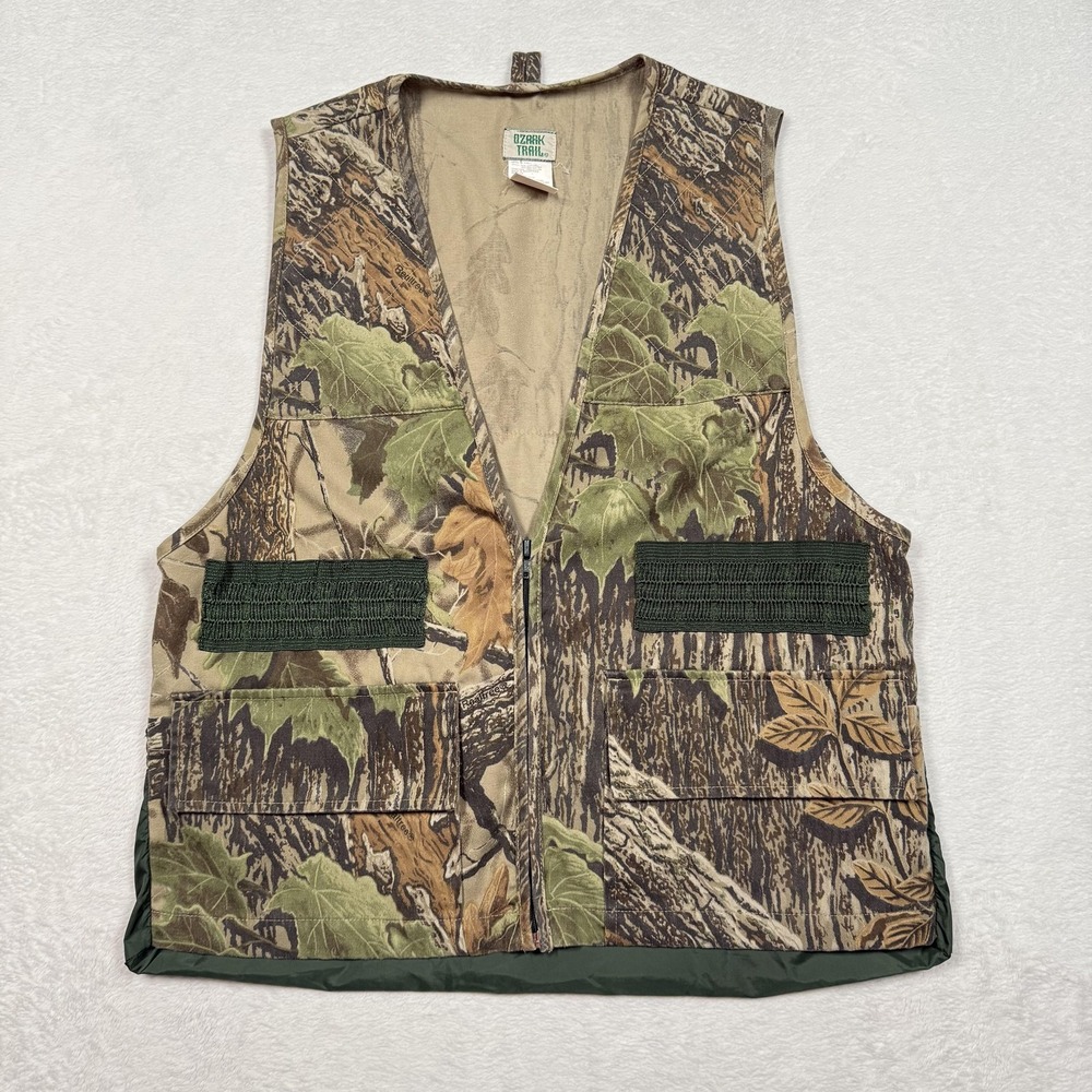 Ozark Trail Vest Mens Small Camo Realtree Hunting Outdoor Multi Pocket Gamebag